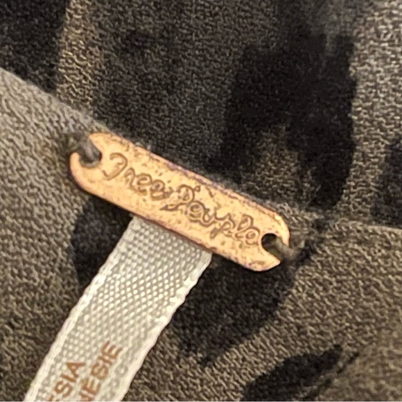 Free People Mini Green Dress Size M New With Tags Fit and Flare Open Back - Picture 7 of 7